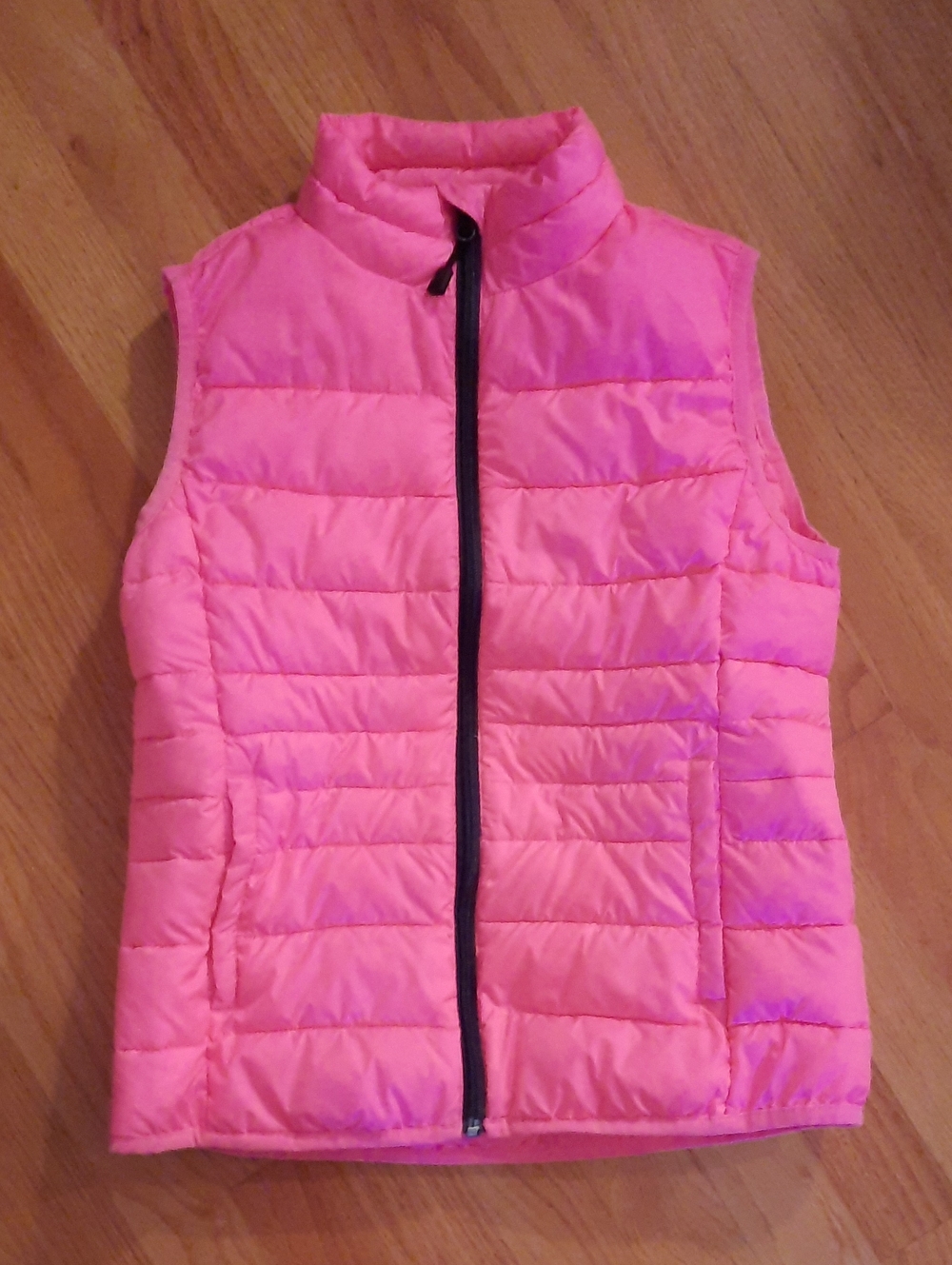L 10 12 Girls' Neon Pink Quilted Puffer Vest Xersion Coat Winter Large Coat Wear
